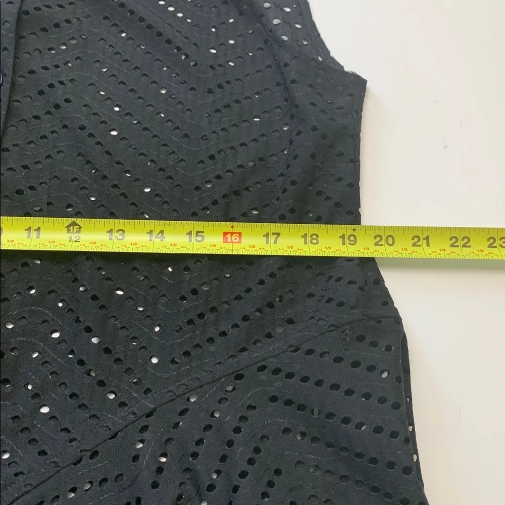 Joseph Ribkoff Black Resort Wear Sleeveless Top, Structured Collar ,Stretch - Picture 8 of 10